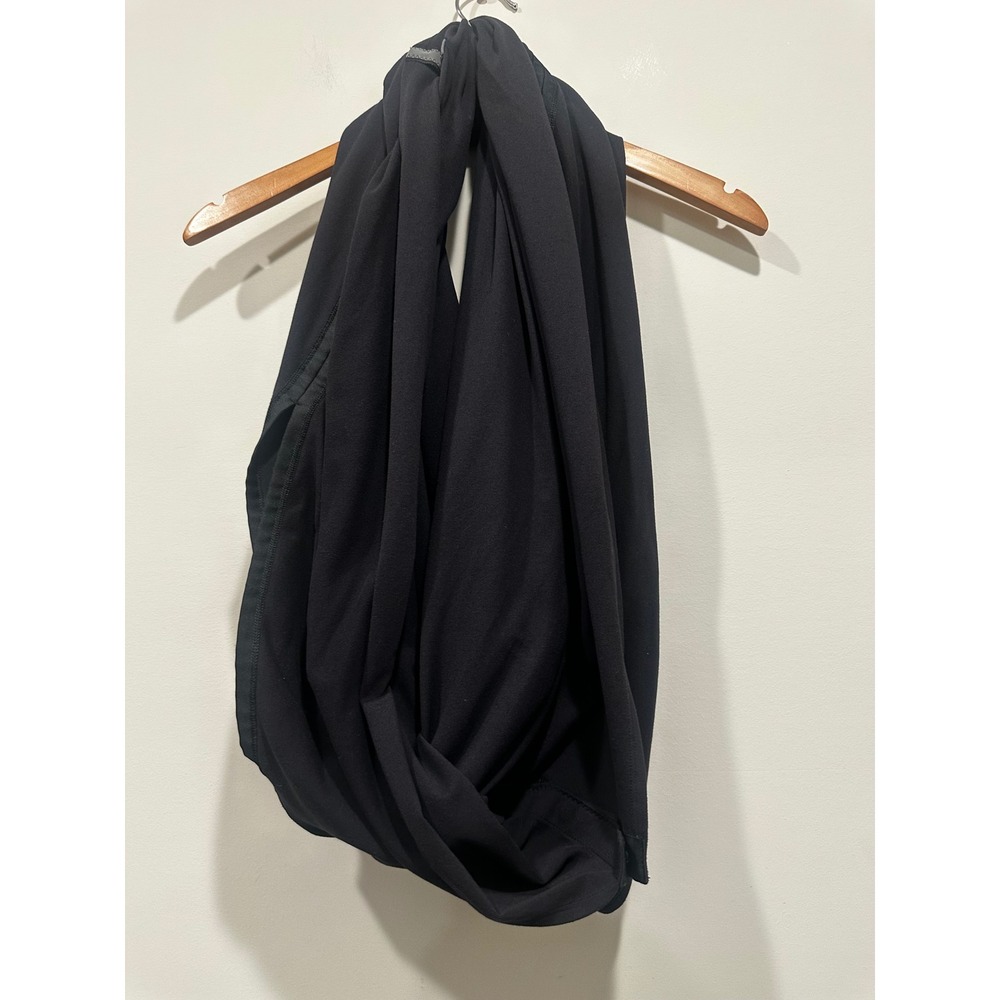 Lululemon Vinyasa Scarf Black Rulu Snap Infinity Convertible Wrap Scarf